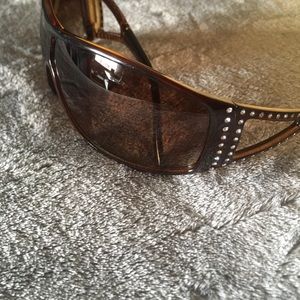 Vogue sport wrap crystal studded sunglasses